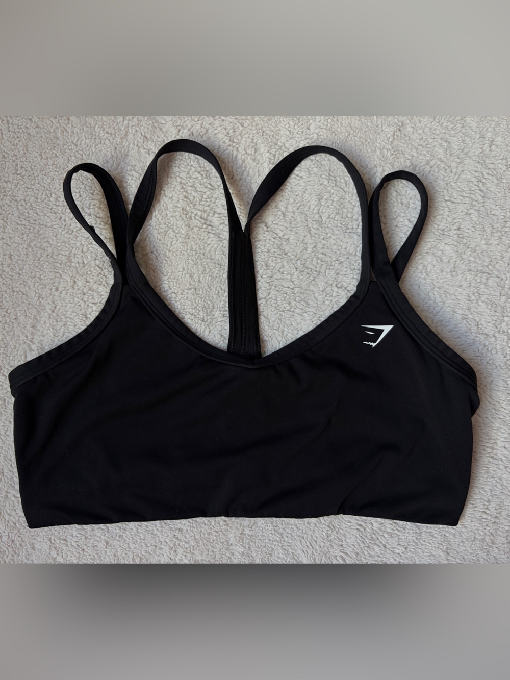 Gymshark Women’s Black Strappy Sports Bra Size Large